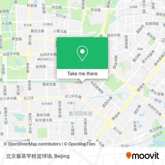 北京服装学校篮球场 map
