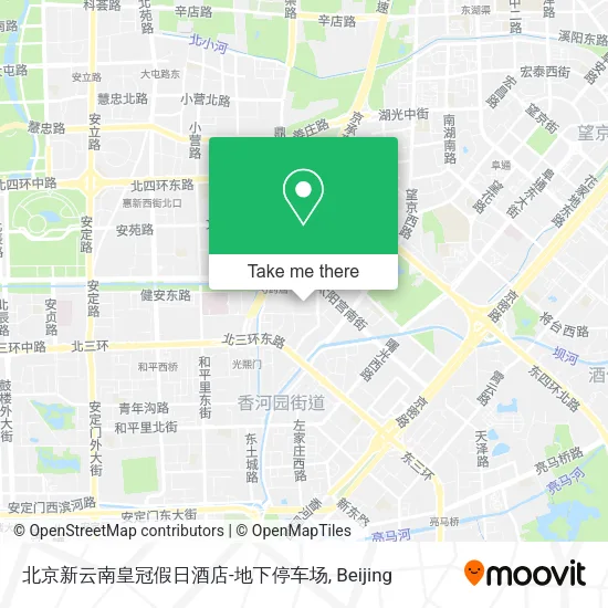 北京新云南皇冠假日酒店-地下停车场 map