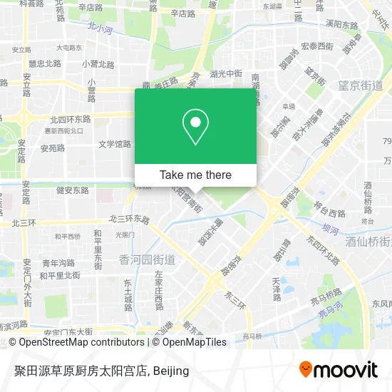 聚田源草原厨房太阳宫店 map