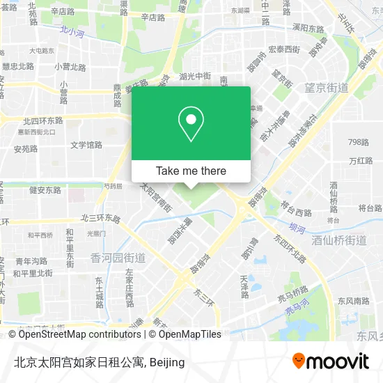 北京太阳宫如家日租公寓 map