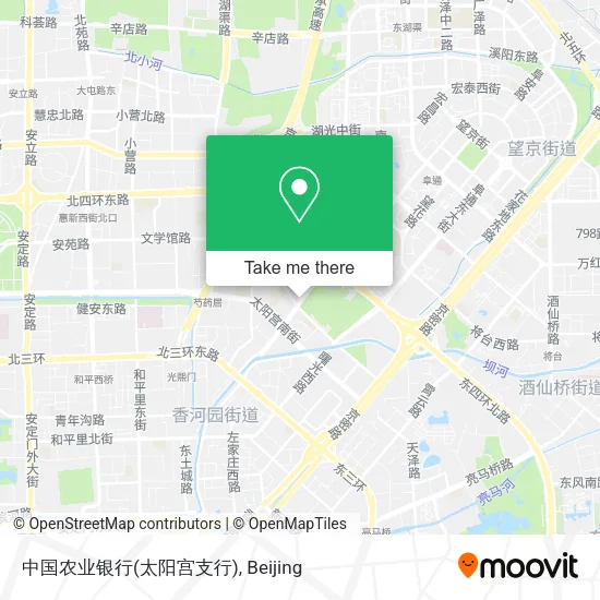 中国农业银行(太阳宫支行) map