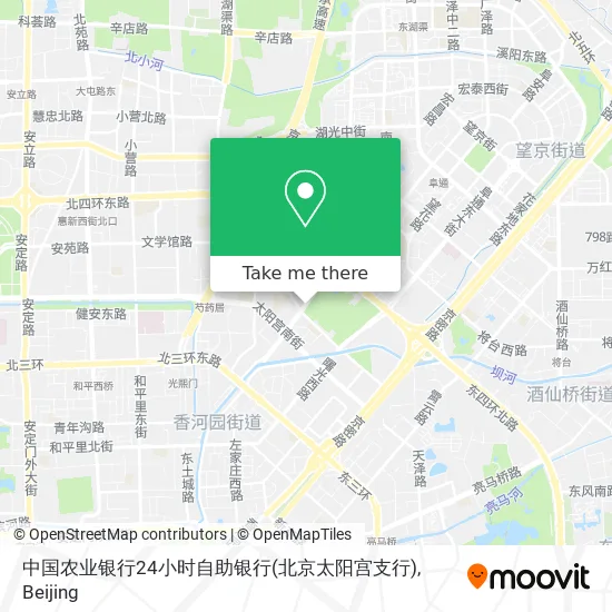 中国农业银行24小时自助银行(北京太阳宫支行) map