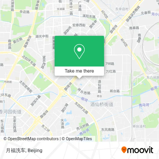 月福洗车 map