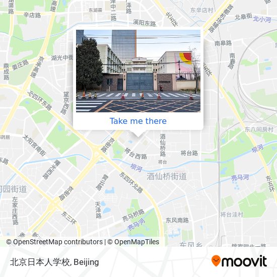 北京日本人学校 map