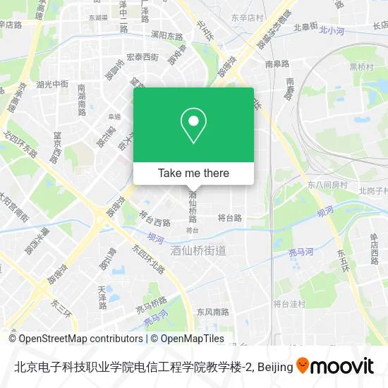 北京电子科技职业学院电信工程学院教学楼-2 map
