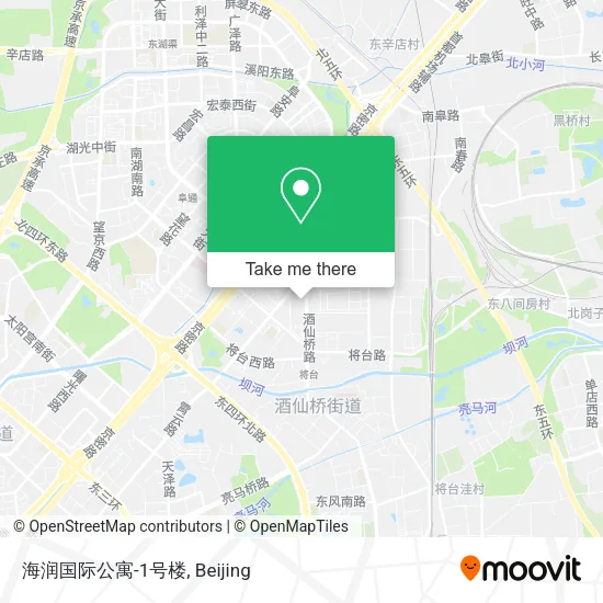 海润国际公寓-1号楼 map