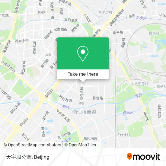 天宇城公寓 map