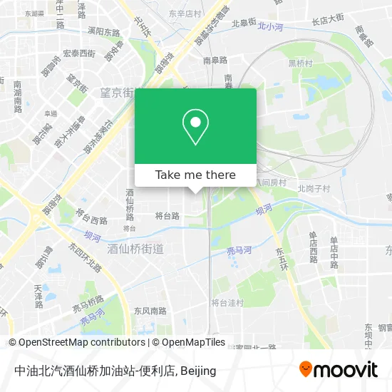 中油北汽酒仙桥加油站-便利店 map