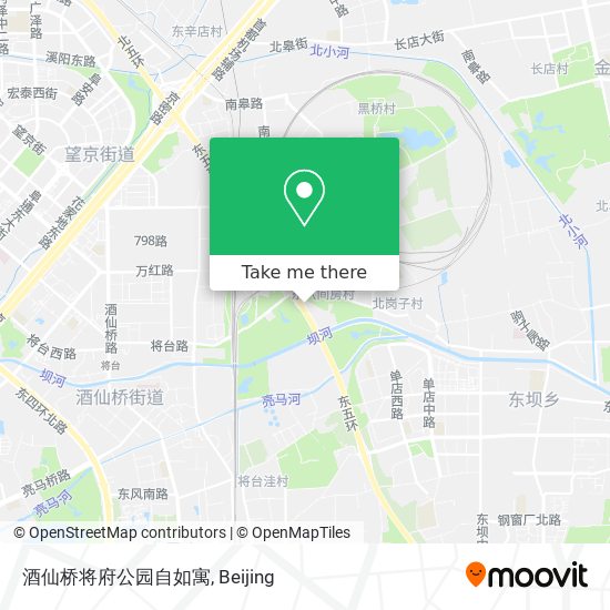 酒仙桥将府公园自如寓 map