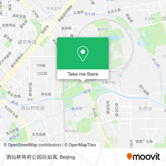 酒仙桥将府公园自如寓 map