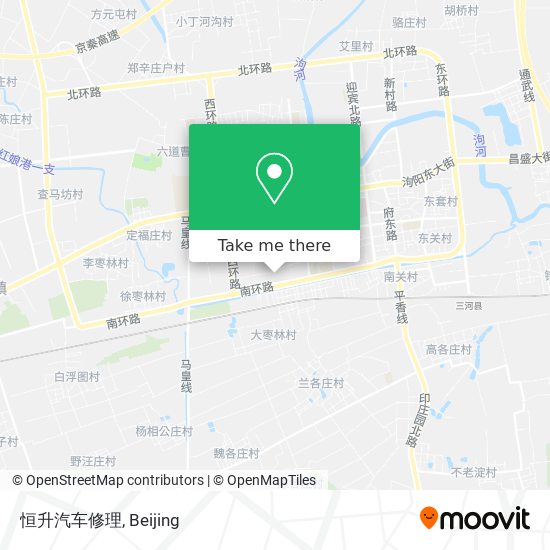 恒升汽车修理 map