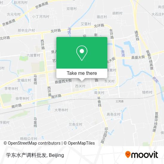 学东水产调料批发 map