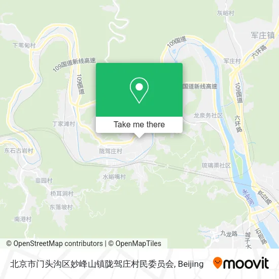 北京市门头沟区妙峰山镇陇驾庄村民委员会 map