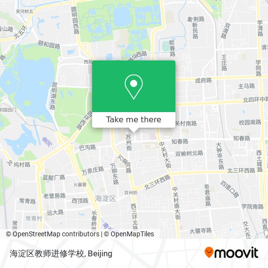 海淀区教师进修学校 map