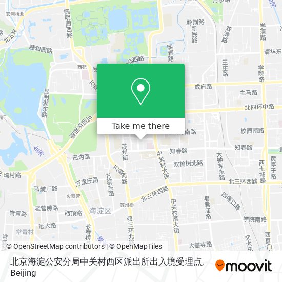 北京海淀公安分局中关村西区派出所出入境受理点 map