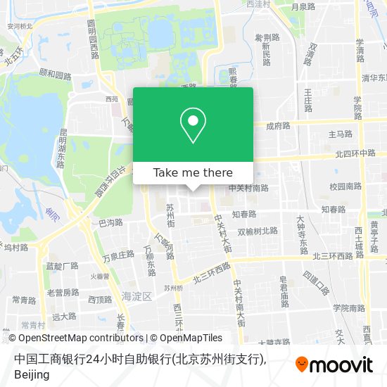 中国工商银行24小时自助银行(北京苏州街支行) map