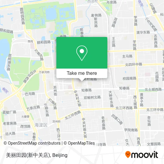 美丽田园(新中关店) map