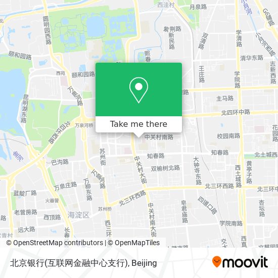 北京银行(互联网金融中心支行) map