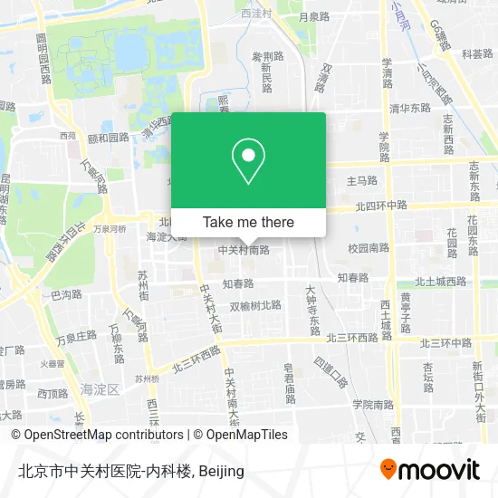 北京市中关村医院-内科楼 map