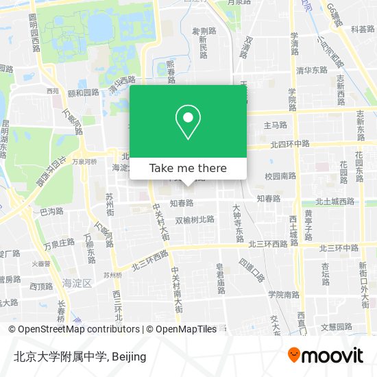 北京大学附属中学 map