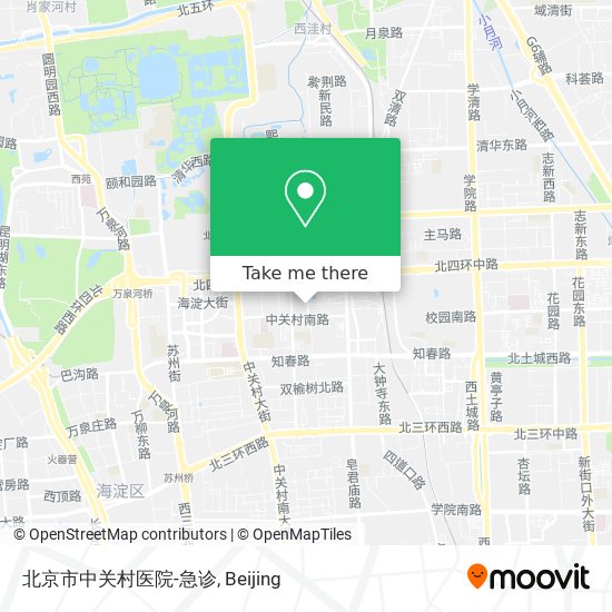 北京市中关村医院-急诊 map