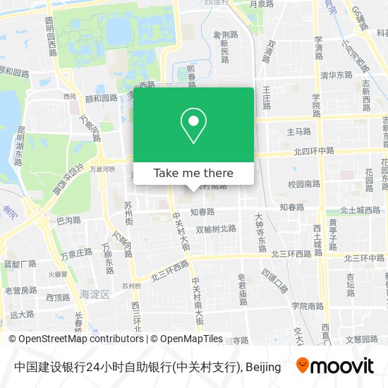 中国建设银行24小时自助银行(中关村支行) map