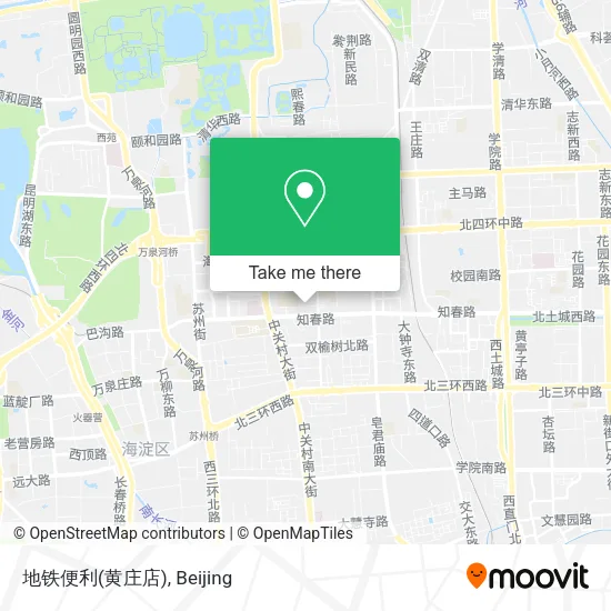 地铁便利(黄庄店) map