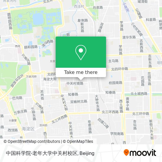 中国科学院-老年大学中关村校区 map