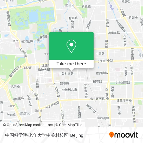 中国科学院-老年大学中关村校区 map