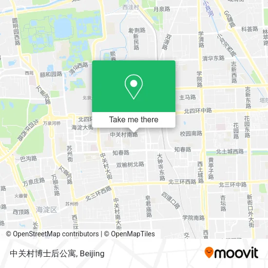 中关村博士后公寓 map