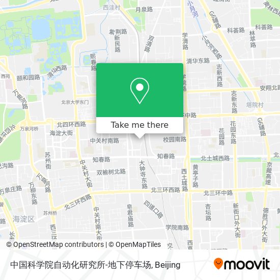 中国科学院自动化研究所-地下停车场 map