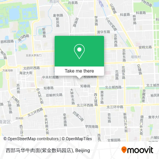 西部马华牛肉面(紫金数码园店) map
