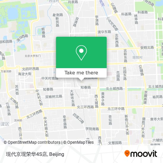 现代京现荣华4S店 map