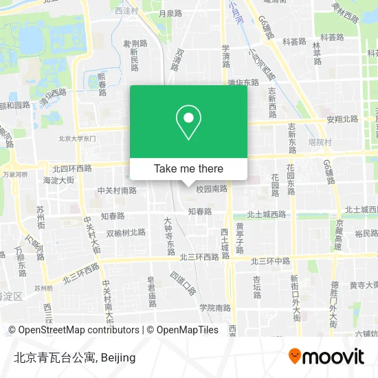 北京青瓦台公寓 map