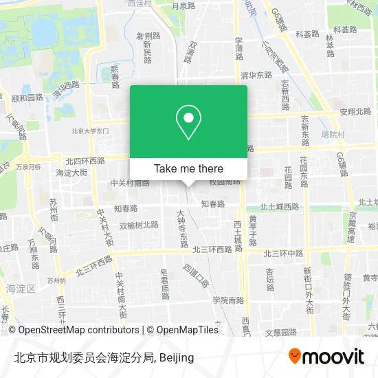 北京市规划委员会海淀分局 map