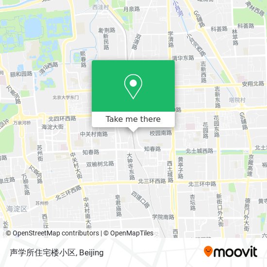声学所住宅楼小区 map