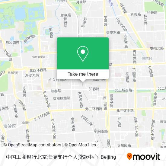 中国工商银行北京海淀支行个人贷款中心 map