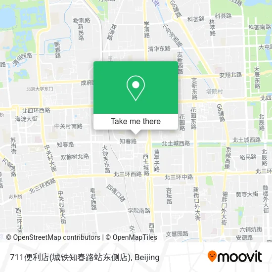 711便利店(城铁知春路站东侧店) map