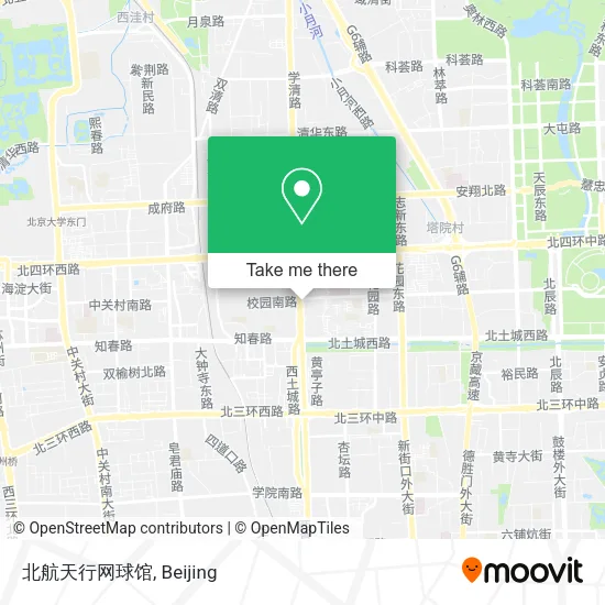 北航天行网球馆 map