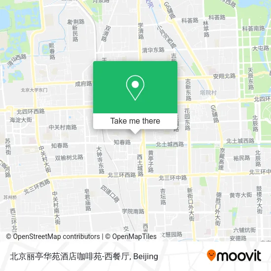 北京丽亭华苑酒店咖啡苑-西餐厅 map