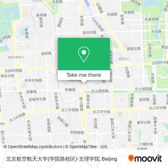 北京航空航天大学(学院路校区)-文理学院 map