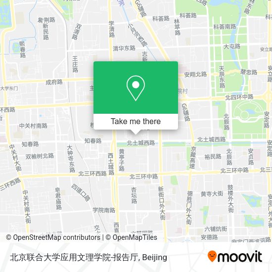 北京联合大学应用文理学院-报告厅 map