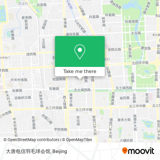 大唐电信羽毛球会馆 map
