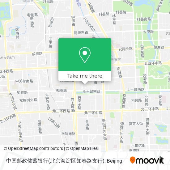 中国邮政储蓄银行(北京海淀区知春路支行) map