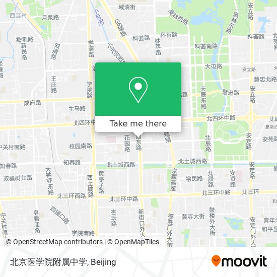 北京医学院附属中学 map