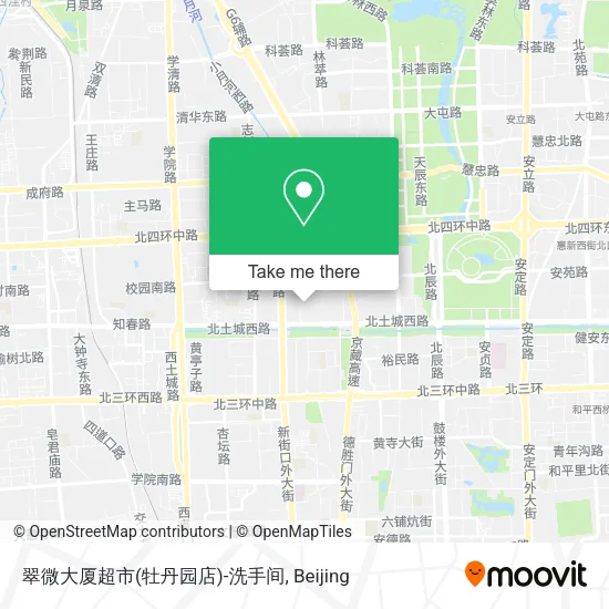 翠微大厦超市(牡丹园店)-洗手间 map