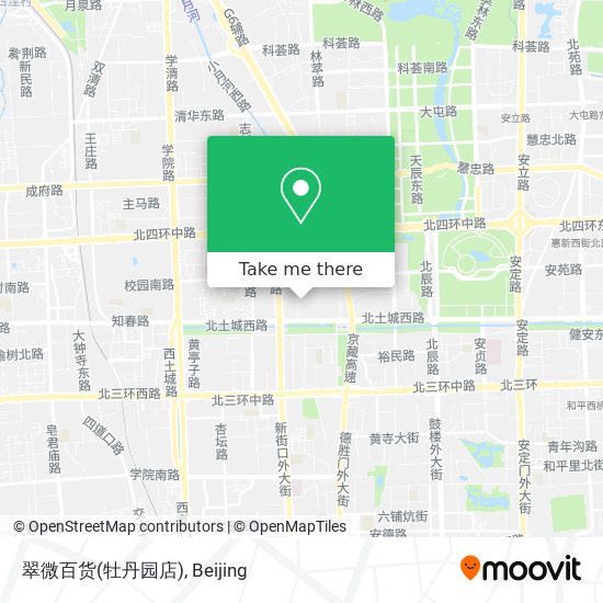 翠微百货(牡丹园店) map