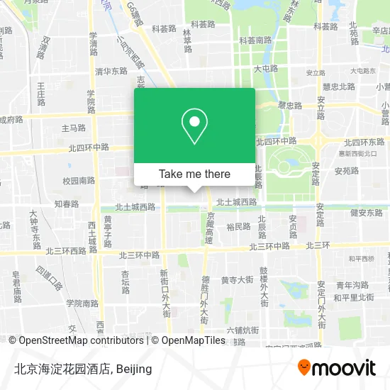 北京海淀花园酒店 map