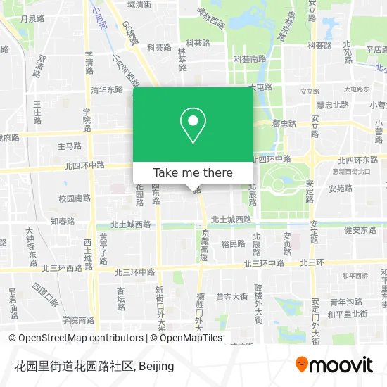 花园里街道花园路社区 map