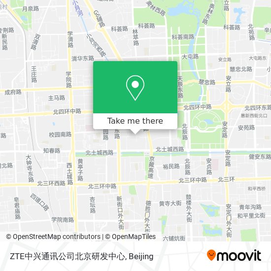 ZTE中兴通讯公司北京研发中心 map